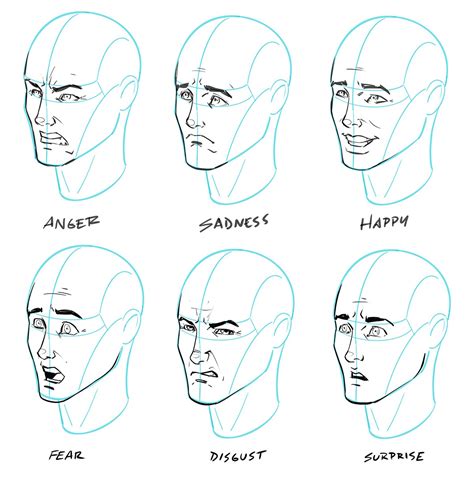 facial expressions drawing